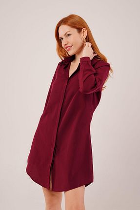 لباس زرشکی بلند Şair - کد 932694851