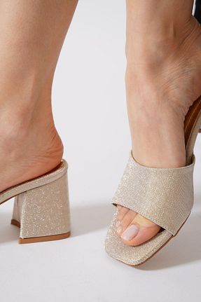 دمپائی خانگی طلائی زنانه چرم مصنوعی Moda Pie - کد 932032354