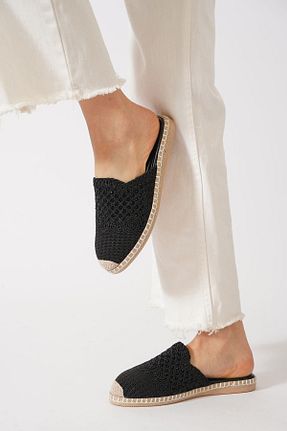 دمپائی خانگی مشکی زنانه پاشنه تخت Moda Pie - کد 932032205