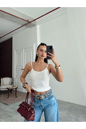 بلوز سفید زنانه اسلیم فیت mydukkan.co - کد 932025022
