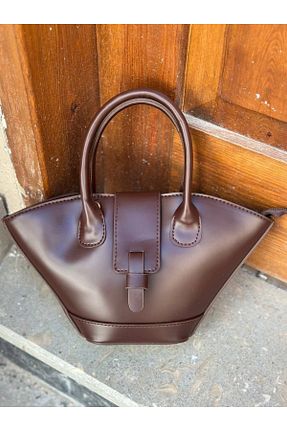 کیف مجلسی قهوه ای زنانه چرم مصنوعی Lorinya Butik - کد 932715022