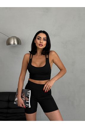 ساق شلواری اسپرت مشکی زنانه بلند Edsize - کد 932726987