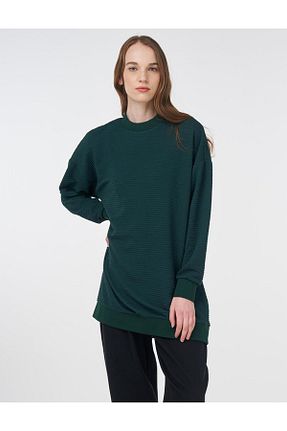 سوئیشرت حجاب سبز زنانه پنبه ای Kayra - کد 932067969