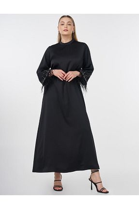 لباس حجاب مشکی رگولار Kayra - کد 932068040