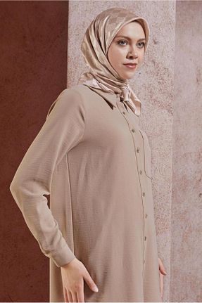 روسری بژ پلی استر Alvina - کد 854830028