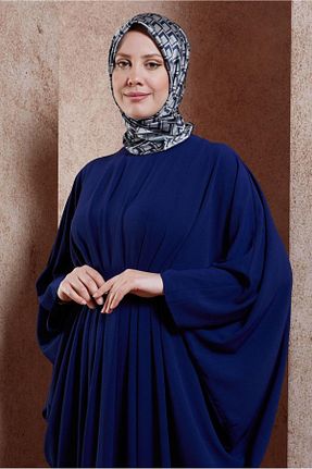 روسری سرمه ای پلی استر Alvina - کد 835784762