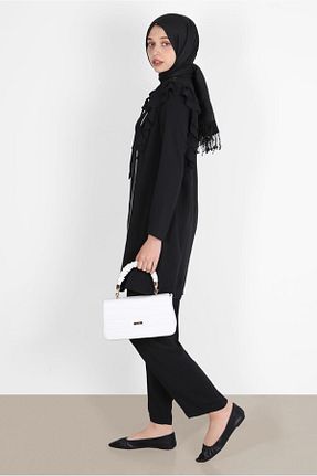 ست بالاتنه و پائین تنه حجاب مشکی زنانه رگولار Alvina - کد 805972048