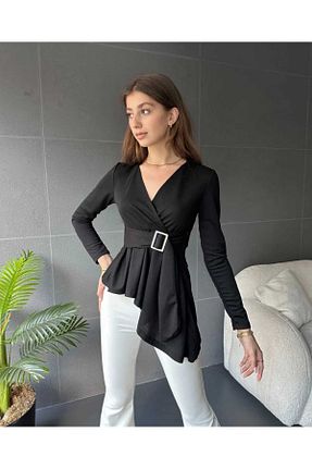 بلوز مشکی زنانه ساده zienna - کد 932086298