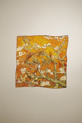 دستمال گردن زرد زنانه ابریشم silqoora - کد 899608290