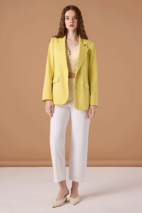 کت زرد زنانه Blazer UPGRADE - کد 932088352