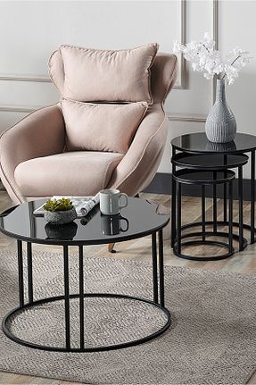 میز جلو مبلی مشکی فلزی SEDAŞ LIVING UNITS - کد 743842364