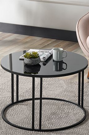 میز جلو مبلی مشکی فلزی SEDAŞ LIVING UNITS - کد 743842364