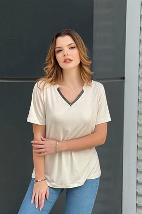 بلوز سایز بزرگ نباتی زنانه سایز بزرگ aytemas - کد 826776750