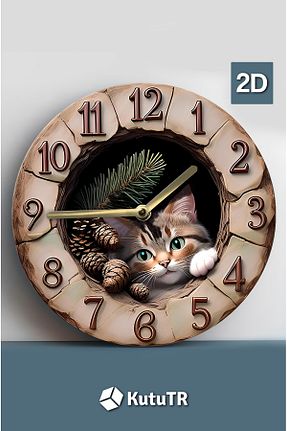 ساعت دیواری سفید 33 x 33 kutuTR - کد 932099345