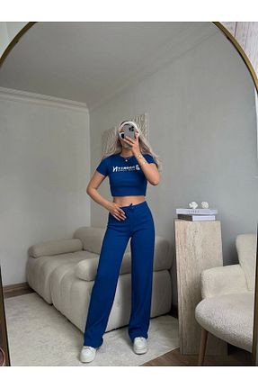ست بالاتنه و پائین تنه رنگی زنانه بافتنی Zora Butik - کد 932100962