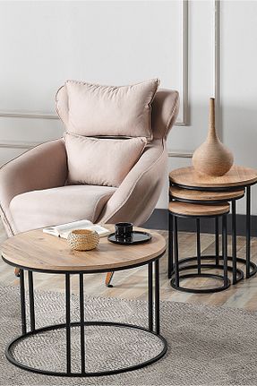 میز جلو مبلی قهوه ای فلزی SEDAŞ LIVING UNITS - کد 743844420