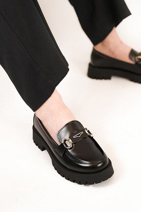 کفش کلاسیک مشکی زنانه چرم مصنوعی Stilbagshoes - کد 932108565