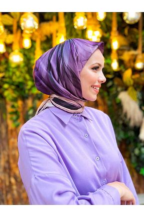 روسری رنگی پلی استر Sultan Eşarp - کد 753333846