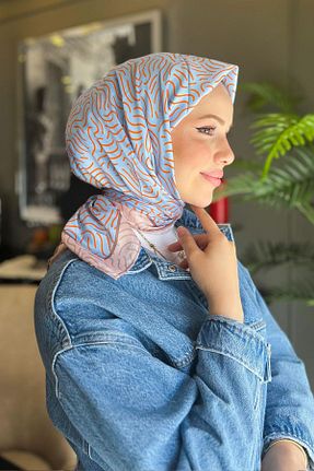 روسری رنگی پلی استر Sultan Eşarp - کد 850986440
