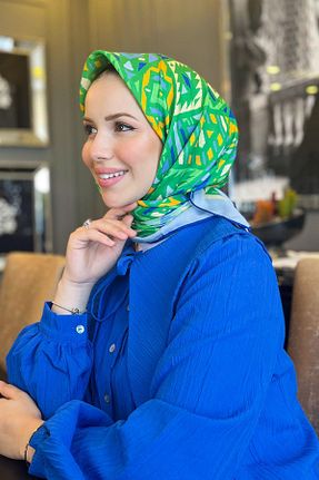 روسری رنگی پلی استر Sultan Eşarp - کد 850988548