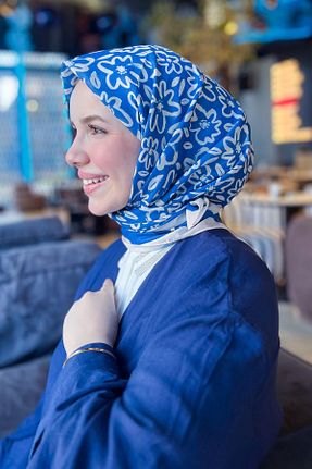 روسری رنگی پلی استر Sultan Eşarp - کد 932170880