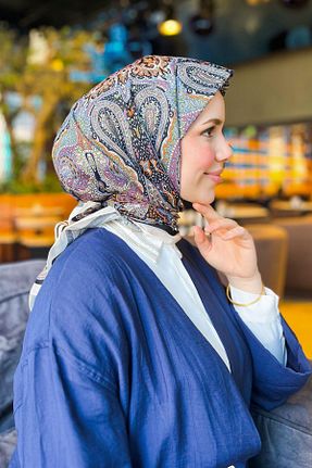 روسری رنگی پلی استر Sultan Eşarp - کد 932170937