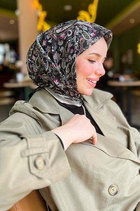 روسری رنگی پلی استر Sultan Eşarp - کد 932170938