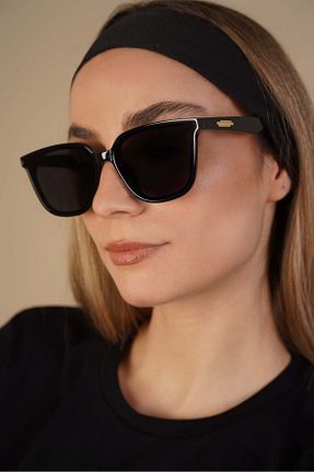 عینک آفتابی مشکی زنانه 60 Stil Noktası - کد 932171718