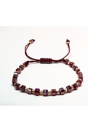دستبند جواهر زرشکی زنانه منجق FRS TAKI - کد 932187922