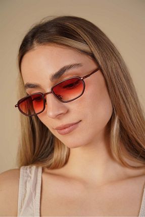 عینک آفتابی قرمز زنانه 55 Stil Noktası - کد 932187211