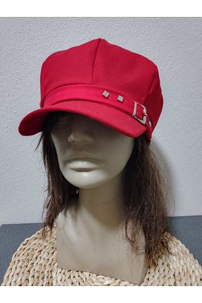 کلاه قرمز زنانه پنبه ای EMİNSHOP - کد 932192721