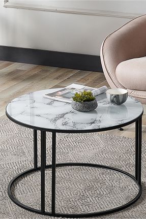 میز جلو مبلی رنگی شیشه SEDAŞ LIVING UNITS - کد 897223038