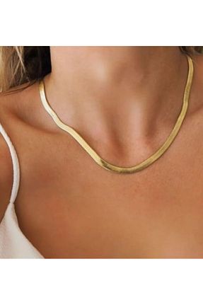 گردنبند استیل ( فولاد ) زرد زنانه استیل (فولاد) Ervalina - کد 932245982