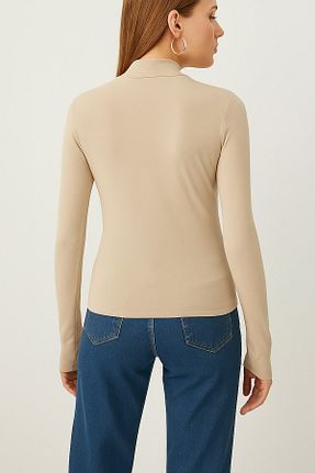 بلوز بژ زنانه ساده MILANOFOX - کد 932242638