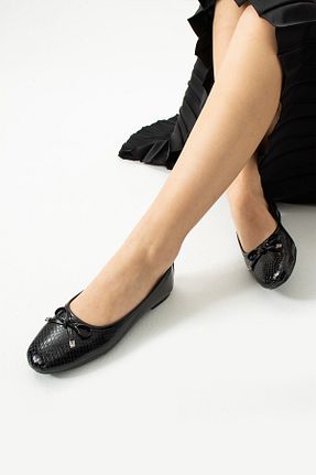 بابت مشکی زنانه چرم لاکی STOCON - کد 897882583