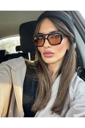 عینک آفتابی قهوه ای زنانه 65 Angel Eyes - کد 932244542