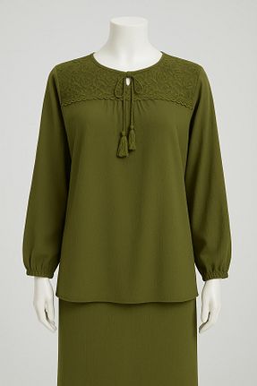 بلوز سبز زنانه ساده nacar çarşı - کد 932246234