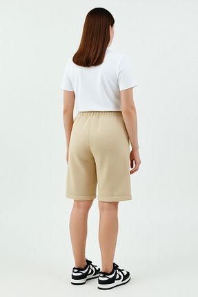 شلوارک و برمودا بژ زنانه رگولار OXVİN - کد 932272010