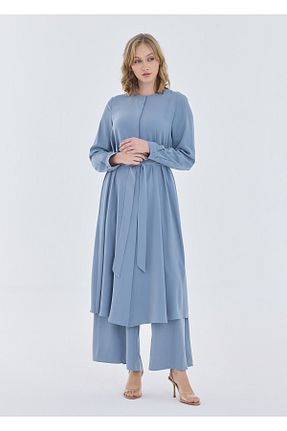 کلاه و ابایا آبی زنانه پلی استر Armağan - کد 932267557