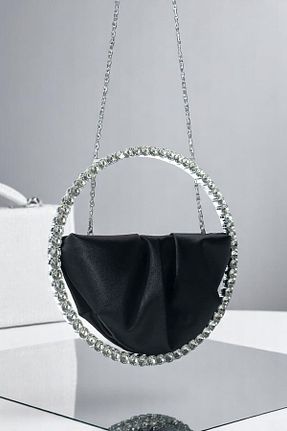 کیف پورتفوی و کلاچ مشکی زنانه پارچه ای HFKY - کد 932289380