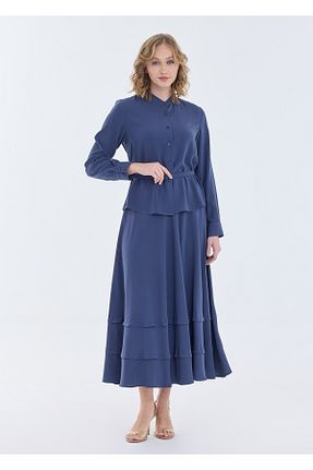 کت و شلوار سرمه ای زنانه مخلوط پلی استر Armağan - کد 932899534
