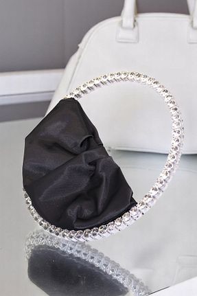 کیف پورتفوی و کلاچ مشکی زنانه پارچه ای HFKY - کد 932289380