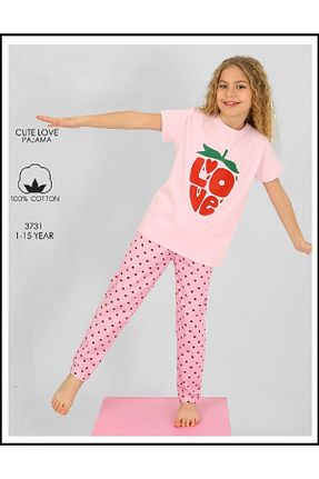 ست لباس راحتی صورتی بچه گانه چاپی ARBİ kids - کد 932910702