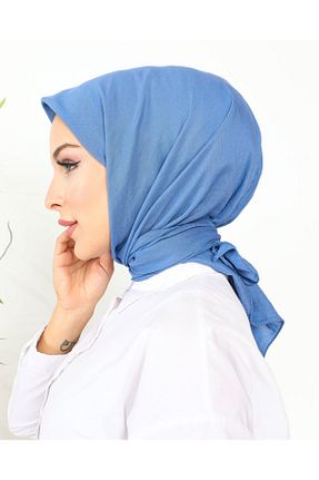 روسری آبی پنبه ای nacar çarşı - کد 932320164