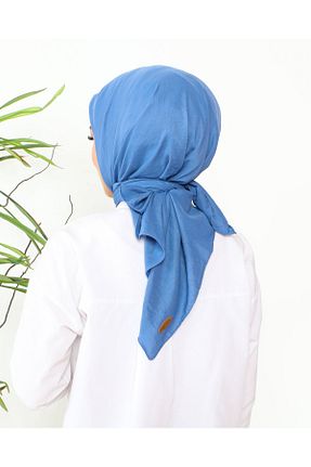 روسری آبی پنبه ای nacar çarşı - کد 932320164