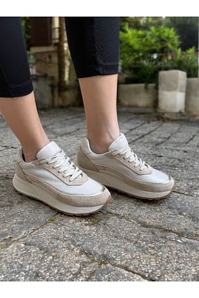 کفش اسنیکر رنگی زنانه چرم اصل Vrs Shoes - کد 922236062