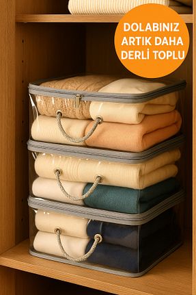 خورجین طوسی خط کشی HİG HOME - کد 928893327