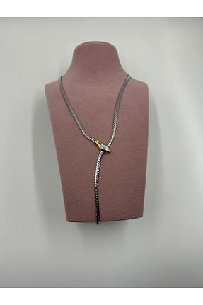 گردنبند استیل ( فولاد ) طوسی زنانه استیل (فولاد) Ebruli - کد 932358645