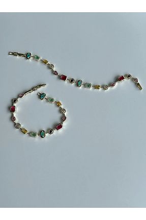 دستبند جواهر رنگی زنانه زیرکن Store - کد 932376962