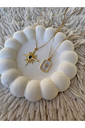 گردنبند جواهر رنگی زنانه Gleemy accesories - کد 932378532